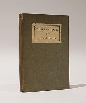 Dumb In June. Inscribed to Chalres Dudley Warner