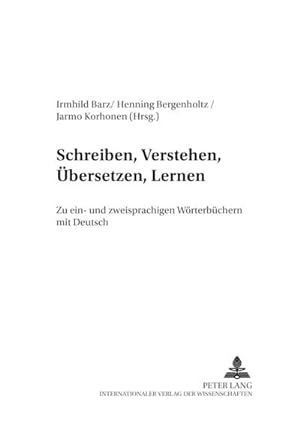 Seller image for Schreiben, Verstehen, bersetzen, Lernen for sale by BuchWeltWeit Ludwig Meier e.K.