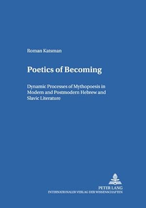 Seller image for Poetics of Becoming for sale by BuchWeltWeit Ludwig Meier e.K.