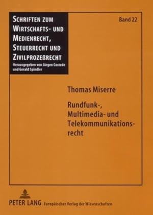 Seller image for Rundfunk-, Multimedia- und Telekommunikationsrecht for sale by BuchWeltWeit Ludwig Meier e.K.