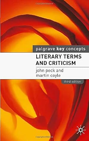 Image du vendeur pour Literary Terms and Criticism (Palgrave Key Concepts) mis en vente par WeBuyBooks
