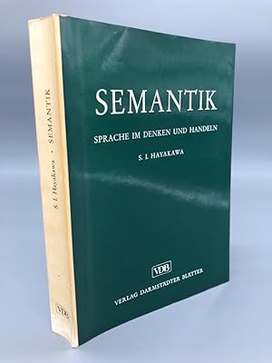 Bild des Verkufers fr Semantik. Sprache und Denken im Handeln. 3. Auflage zum Verkauf von Antiquariat an der Linie 3