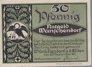 [Notgeld: Serienschein] 50 Pfennig, Notgeld Wünschendorf. Wünschendorf a. d. Elster, den 20. Sept...