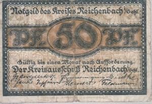 [Notgeld: Serienschein] 50 Pfennig. Notgeld des Kreises Reichenbach i. Schl. [heute województwo d...