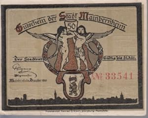 [Notgeld: Serienschein] 50 Pf., Gutschein der Stadt Mainbernheim. Mainbernheim, Dezember 1920. Gü...