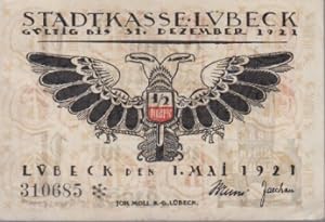 [Notgeld: Serienschein] 50 Pf., Lübeck. Lübeck, den 1. Mai 1921, gültig bis 31. Dezember 1921.