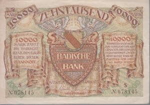 [Notgeld] Zehntausend Mark. Badische Bank. Mannheim, 1. April 1923.