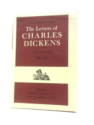 Bild des Verkufers fr The Letters Of Charles Dickens, The Pilgrim Edition - Volume Two 1840-1841 zum Verkauf von World of Rare Books