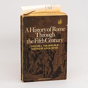 A History of Rome through the Fifth Century. Volume I: The Republic