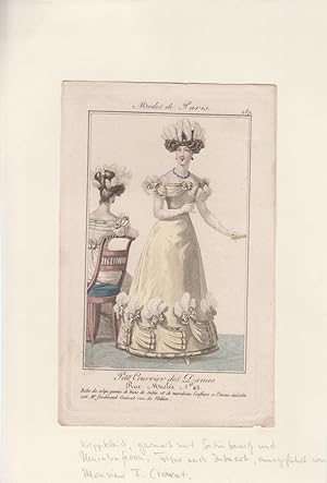 Bild des Verkufers fr Original-Modedruck aus: Petit Courrier des Dames. [Romantik]. Modes de Paris, No. 289. zum Verkauf von Fundus-Online GbR Borkert Schwarz Zerfa