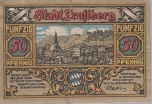 [Notgeld: Serienschein] 50 Pfennig Stadt Trostberg. Trostberg, im Dezemb. 1920. Dieser Schein ver...