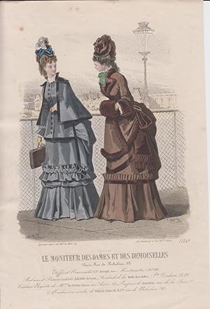 Bild des Verkufers fr Original-Modedruck aus: Le Moniteur des Dames et des Demoiselles. [Belle poque]. No. 1124 B, A. Bodin, F. Preval, Larivire imp. zum Verkauf von Fundus-Online GbR Borkert Schwarz Zerfa