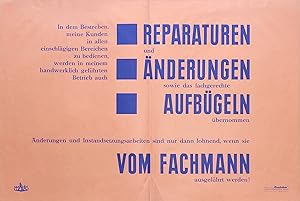 [Reklame] Werbung für den Fachmann. Beilage der "Rundschau" - Deutsches Schneiderfachblatt.