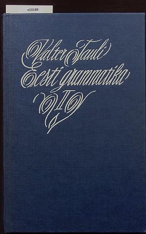 Seller image for Eesti grammatika - Lausepetus. II for sale by Antiquariat Bookfarm