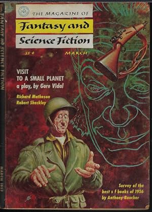 Imagen del vendedor de The Magazine of FANTASY AND SCIENCE FICTION (F&SF): March, Mar. 1957 ("Visit to a Small Planet") a la venta por Books from the Crypt
