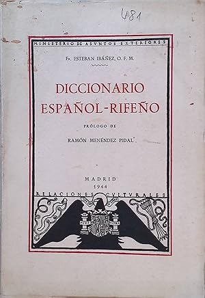 Imagen del vendedor de Diccionario Espanol-Rifeno Ministerio de Asuntos Exteriores; Ediciones de la Revista Verdad y Vida, Seccin 6: Filologa, no. 1 a la venta por books4less (Versandantiquariat Petra Gros GmbH & Co. KG)