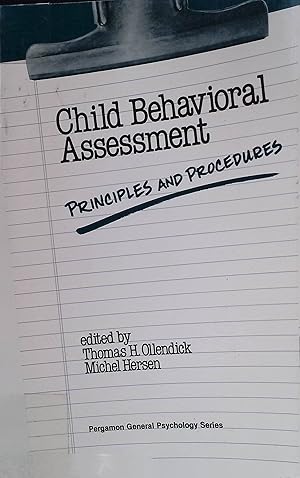 Bild des Verkufers fr Child Behavioural Assessment: Principles and Procedures zum Verkauf von books4less (Versandantiquariat Petra Gros GmbH & Co. KG)