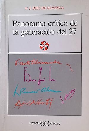 Seller image for Panorama crtico de la generacin de 1927 Literatura y sociedad, Bd. 40 for sale by books4less (Versandantiquariat Petra Gros GmbH & Co. KG)