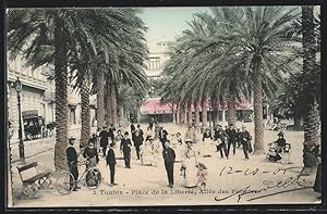 Carte postale Toulon, Place de la Liberté, Allée des Palmiers