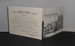 Publicity card for the Hotel Garni Walter Lugano (early 20th century)