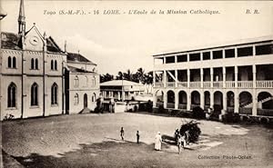 Ansichtskarte / Postkarte Lomé Togo, Schule der Katholischen Mission