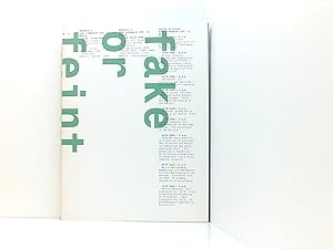 Seller image for fake or feint [on the occasion of the Exhibiton Series Fake or Feint ; which took place from January 10 to July 25, 2009 in spaces at Berlin Carr and for scenario 3 at Kino Arsenal] for sale by Book Broker