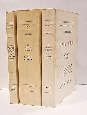 Imagen del vendedor de Le Sauveur du monde. Tome I : Le place du Christ dans le plan de Dieu. Tome II : Le Mystre de l'Incarnation. Tome IV : L'conomie sacramentaire. Coll.  Doctrina Sacra , IV a la venta por Librairie Pierre BRUNET