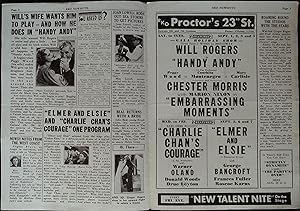 Bild des Verkufers fr Handy Andy Local Theater Herald 1934 Will Rogers, Peggy Wood zum Verkauf von AcornBooksNH