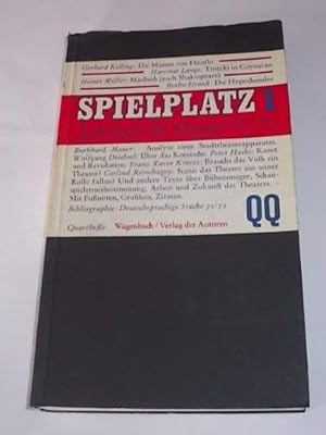 Bild des Verkufers fr Spielplatz. 1 Jahrbuch fr Theater 71/72. Quarthefte 60/61. zum Verkauf von Versandantiquariat Lenze,  Renate Lenze