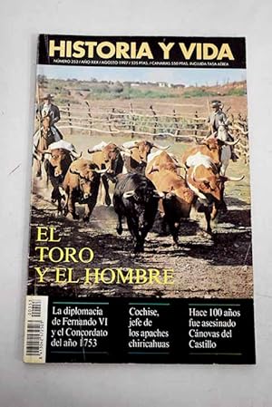 Image du vendeur pour Historia y Vida, Ao 1997, n 353:: El toro y el hombre; Manolete: entre la historia y el mito; Los toros en el cine; Las amargas lgrimas de Cline; La diplomacia de Fernando VI y el Concordato de 1753; El escultismo cumple 90 aos; Arte prehistrico en Navarra; El tipo XXI: revolucionario submarino alemn de 1944; El asesinato de Cnovas del Castillo; La isla de Corf; La vida cotidiana en el Liceo Francs de Madrid (1936-1939); El jefe apache Cochise; El primer imperio portugus mis en vente par Alcan Libros