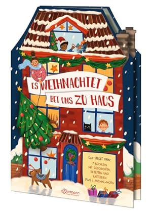 Imagen del vendedor de Es weihnachtet bei uns zu Haus: Das steckt drin: 7 Bchlein mit Geschichten, Rezepten und Bastelideen. Plus 1 Ausmal-Motiv. Alles, was deine Familie in der Adventszeit glcklich macht a la venta por Rheinberg-Buch Andreas Meier eK