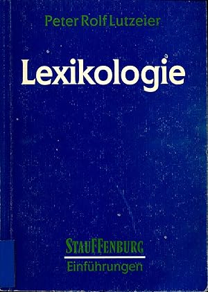 Bild des Verkufers fr Lexikologie: Ein Arbeitsbuch zum Verkauf von avelibro OHG
