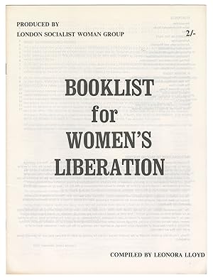 Booklist for Women's Liberation