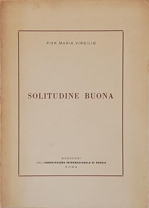 Seller image for Solitudine buona for sale by FABRISLIBRIS