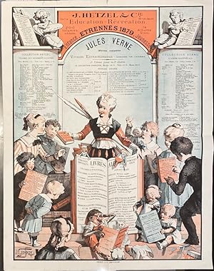 Bild des Verkufers fr J. Hetzel & Cie - Etrennes 1879 (dite la fe des livres) - Jules Verne. zum Verkauf von Librairie Historique F. Teissdre