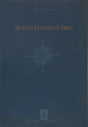 Immagine del venditore per Questo intendevo dire (1989 1990) venduto da FABRISLIBRIS