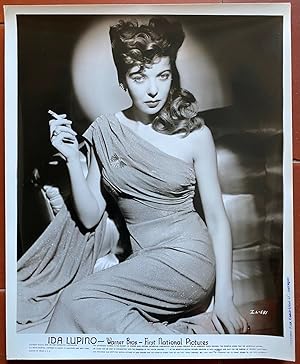 Photo IDA LUPINO Film-Noir Actrice Warner Bros Mode Hollywood Fashion 20x25cm