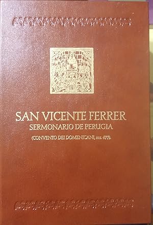 San Vicente Ferrer . Sermonario de Perugia (Estudio y transcripción)