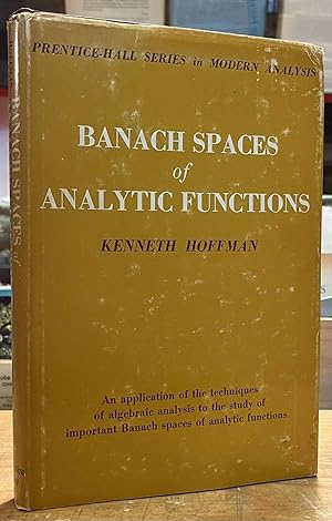 Bild des Verkufers fr Banach Spaces of Analytic Functions zum Verkauf von San Francisco Book Company