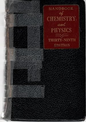 Imagen del vendedor de Handbook of Chemistry and Physics 38th Edition a la venta por Ye Old Bookworm