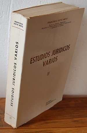 Immagine del venditore per ESTUDIOS JURDICOS VARIOS. II. venduto da EL RINCN ESCRITO