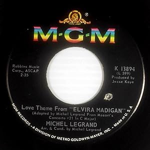 Imagen del vendedor de Love Theme From Elvira Madigan [7" 45 rpm Single] a la venta por Kayleighbug Books, IOBA
