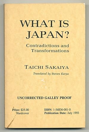 Seller image for What is Japan? Contradictions and Transformations for sale by Between the Covers-Rare Books, Inc. ABAA