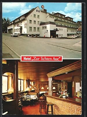 Seller image for Ansichtskarte Hessisch-Lichtenau, Hotel Zur lichten Aue Philipp Schiffer, Desselerstrasse 6, Innenansicht for sale by Bartko-Reher