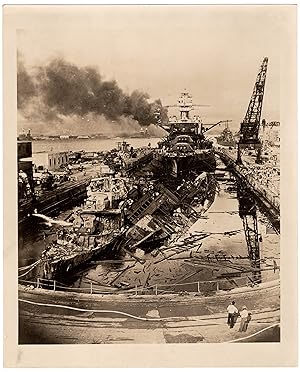 An original Second World War Official U.S. Navy photograph of the flagship of the United States f...