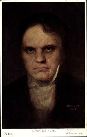Künstler Ansichtskarte / Postkarte Torggler, H., Komponist Ludwig van Beethoven, Portrait - Acker...