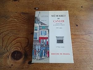 Mémoires de CANLER Ancien Chef Du Service De Sureté Edition présentée et annotée par Jacques Brenner