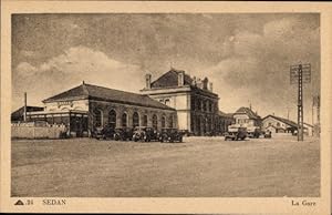 Ansichtskarte / Postkarte Sedan Ardennes, Bahnhof