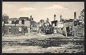 Carte postale Vimy vor Arras, Zerstörte vue partielle