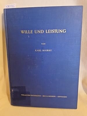 Seller image for Wille und Leistung. for sale by Versandantiquariat Waffel-Schrder